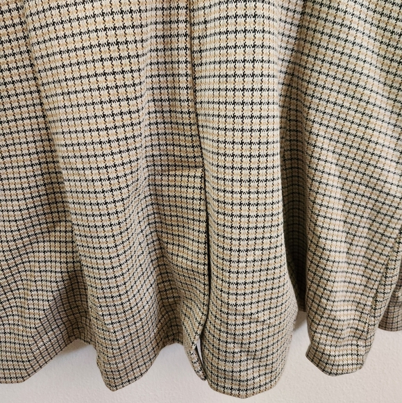 Maeve Anthropologie Women's Collegiate Knit Blazer Brown Tan Plaid XL NWT - Picture 9 of 12